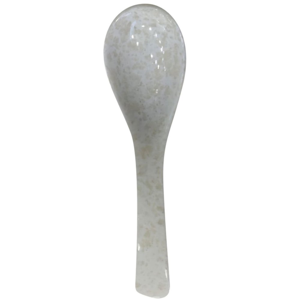 White Ceramic Soup Spoon, For Hotel, Size: 4 Inch