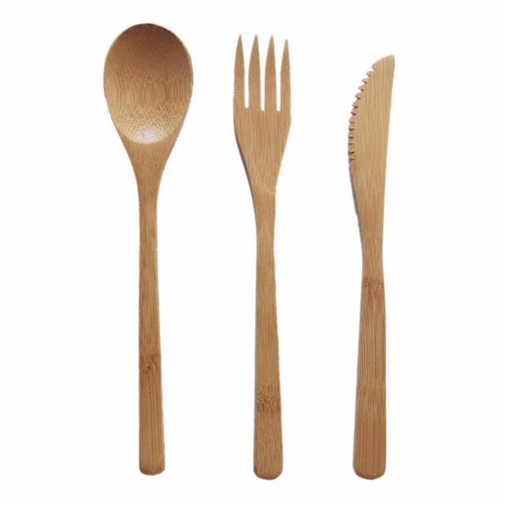 Brown Bamboo Cutlery, For Home, Size: 8cm X 3.5cm