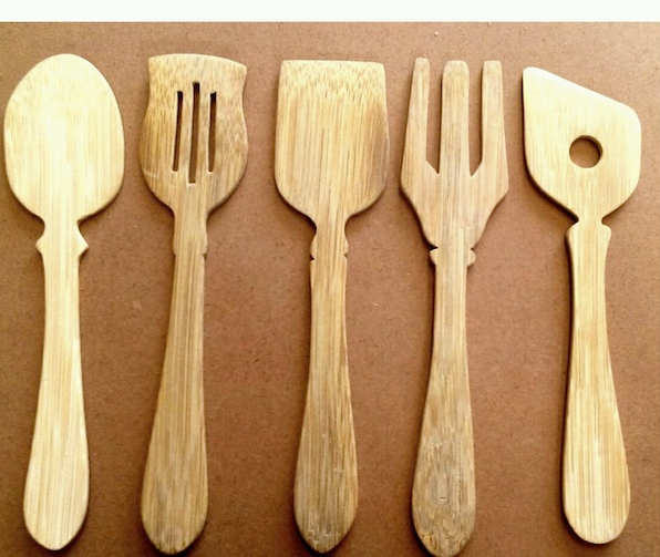 BAM-TBM-010 Bamboo Spoons Cutlery Set