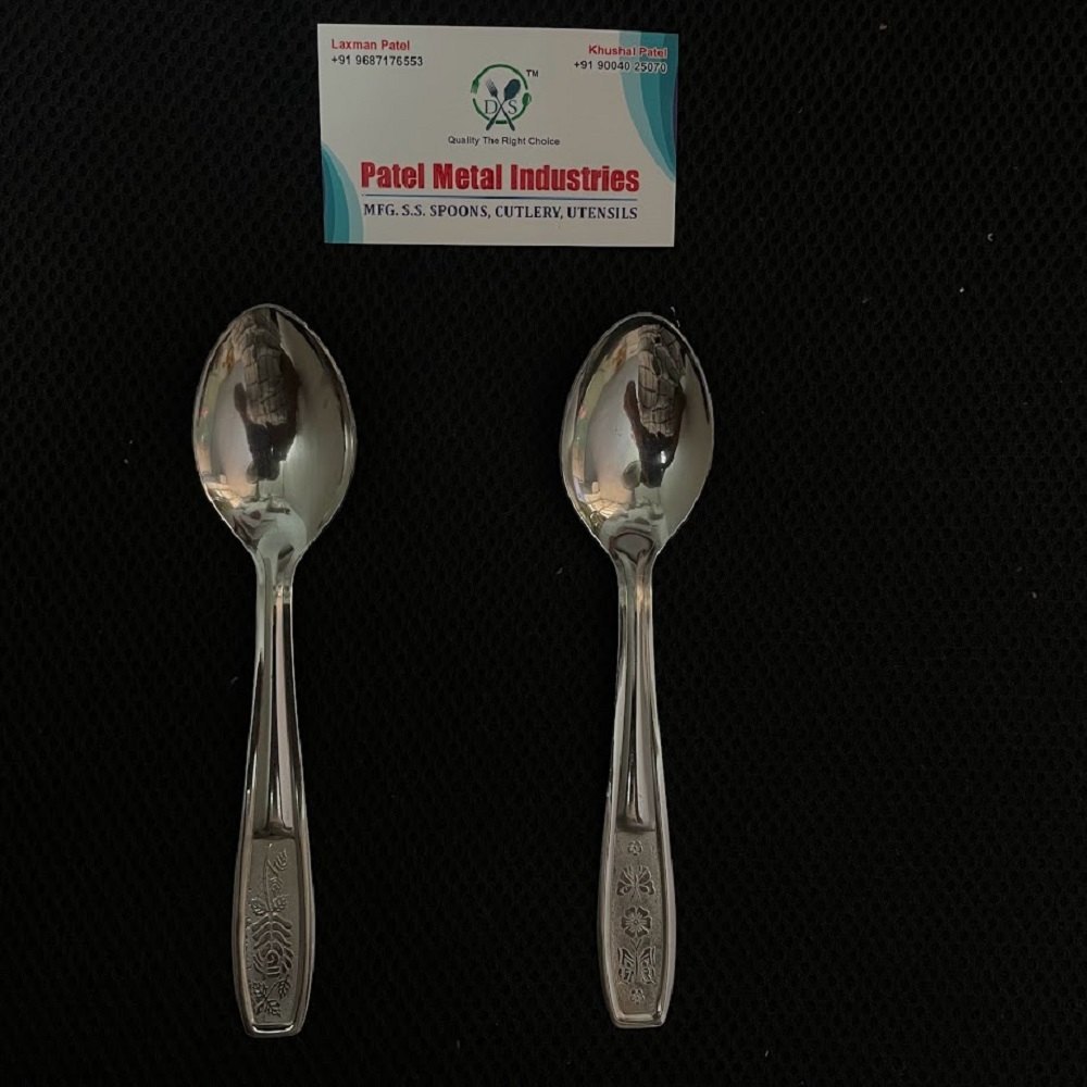 silver stainless steel dessert spoon, For Home