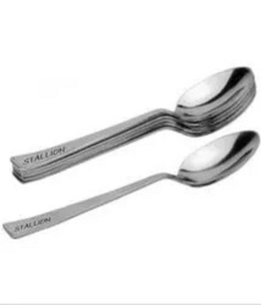 Silver Stainless Steel Desert Spoons, For Home, Size: 7 Inch