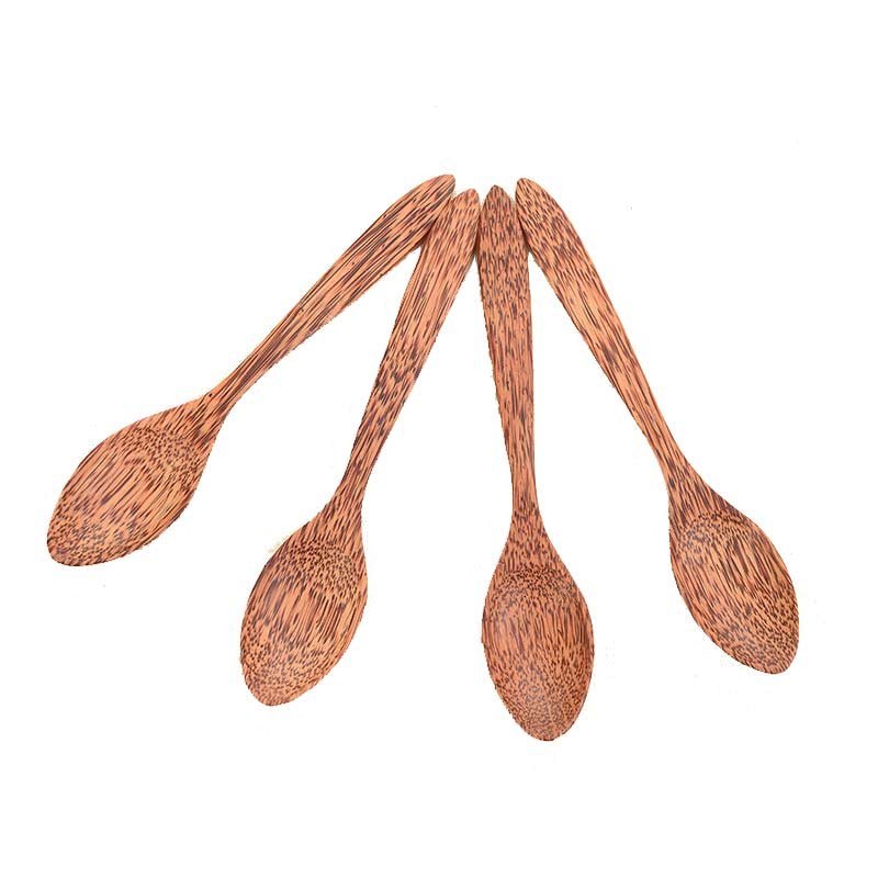 Brown Coconut Wooden Spoon, For Home, Size: 6 Inch
