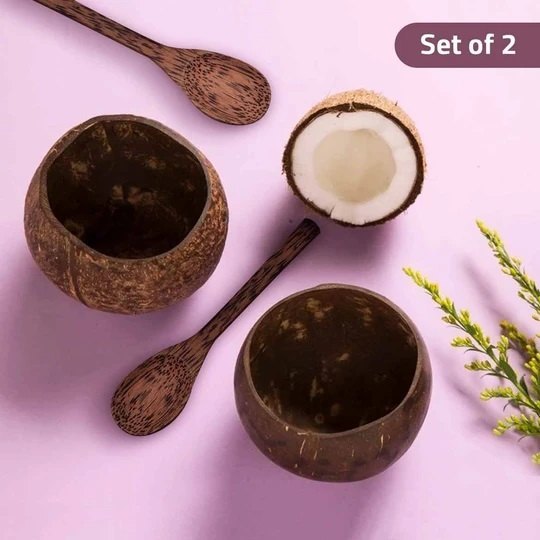 Coconut Bowls Spoons