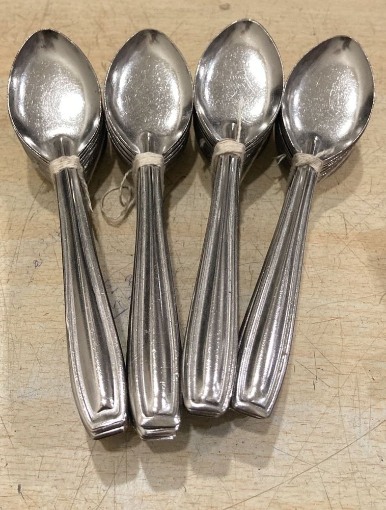 Silver Stainless Steel Baby Spoon, For Kitchen, Size: 3inch