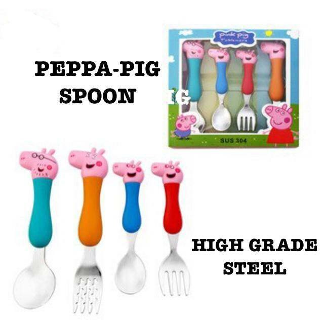 Stainless Steel Mix Colour Peppa-Pig Spoon
