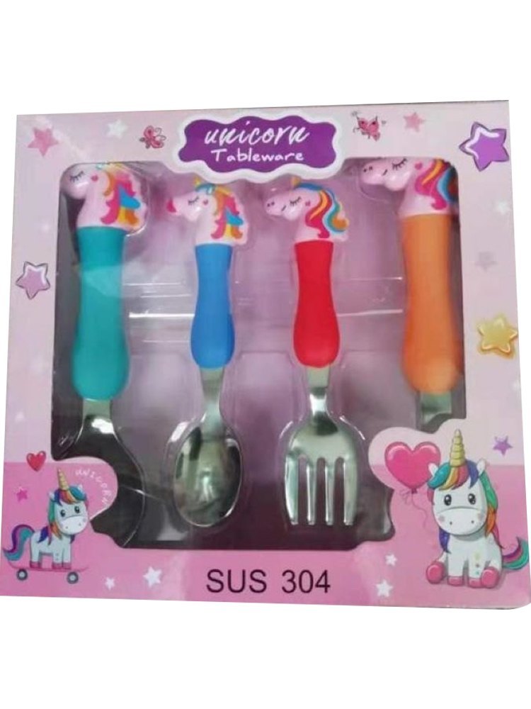 Stainless Steel 4 Piece Baby Spoon Set, For Home, Size: 5inch