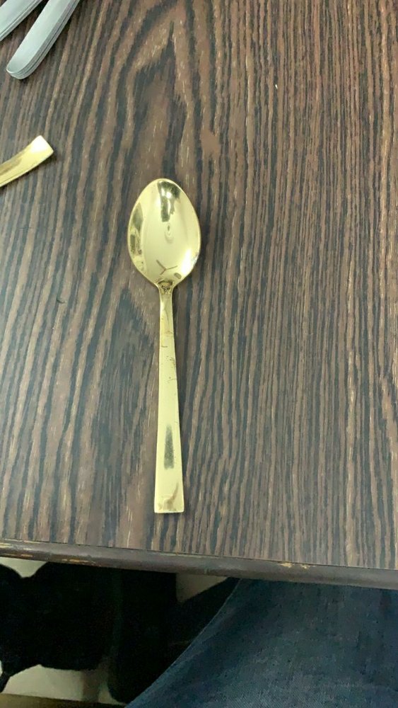 Stainless Steel Gold Plated Spoon, For Home
