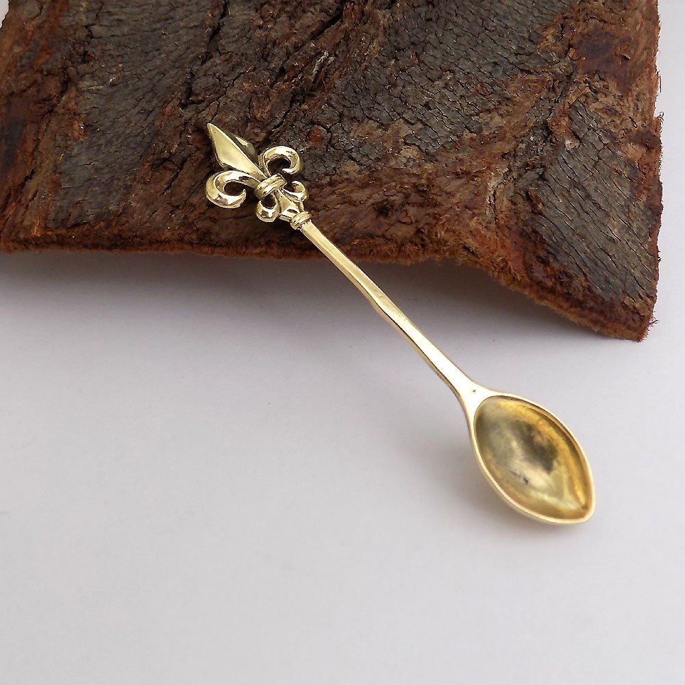 Brass Golden Gold Plated Spoon, For Home