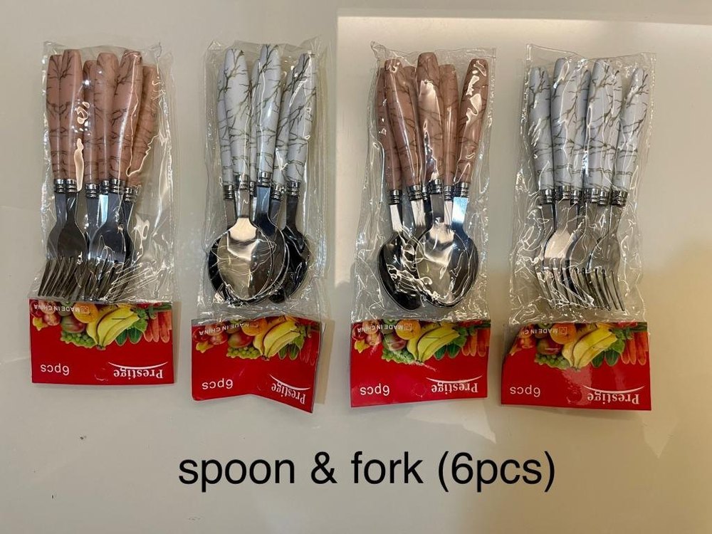 Stainless Steel MARBEL SPOON AND FORK, For Home, Size: Standard