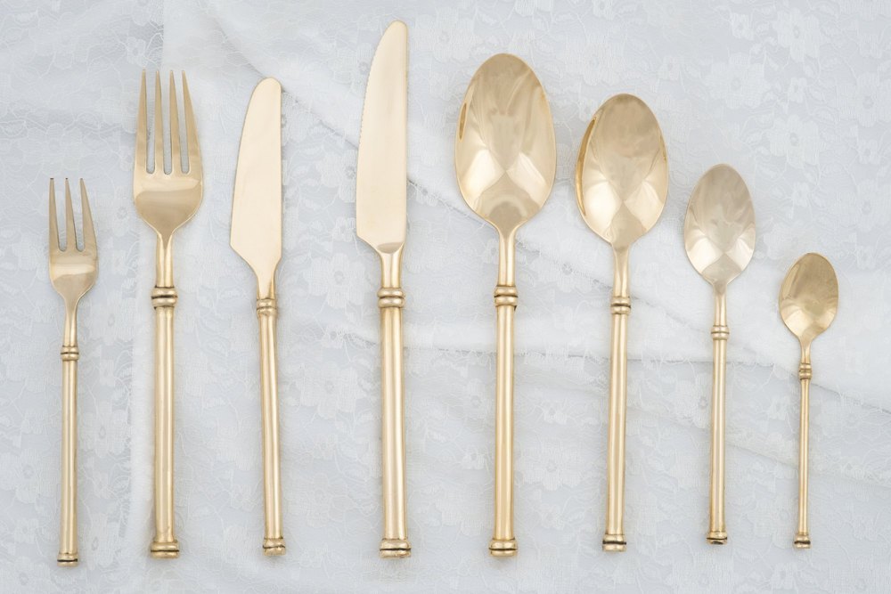 Brass Golden Fork, Spoon And Knife And Etc- For Home
