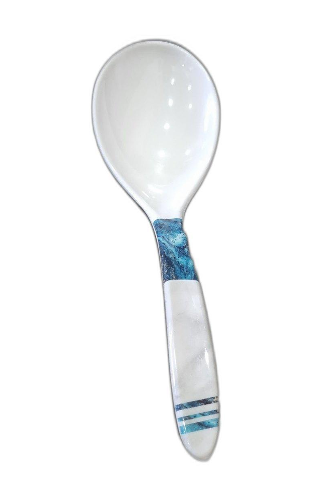 White Melamine Dinner Spoon, For Home, Size: 5inch