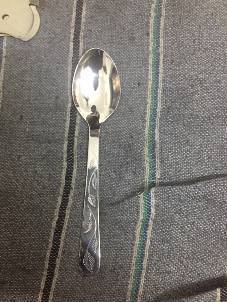 Prince Leaf Design Spoon, Size: 6 inches