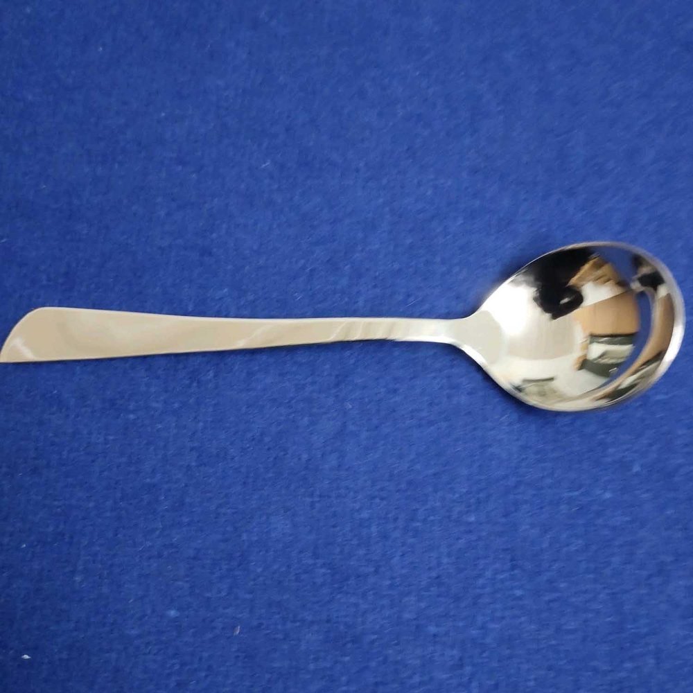 Stainless Steel Silver SS Soup Spoon, For Home
