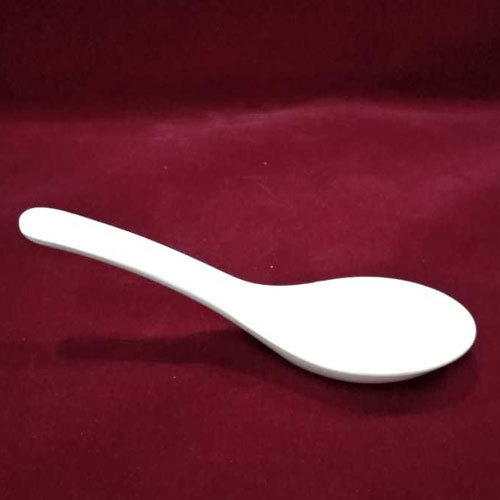White Melamine Spoon