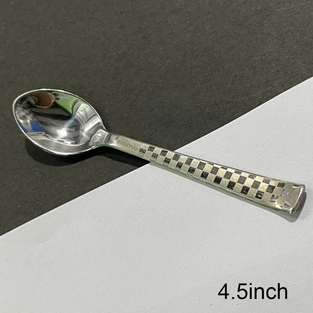 Silver Stainless Steel Coffee Spoon, For Home, Size: 4.5 Inch
