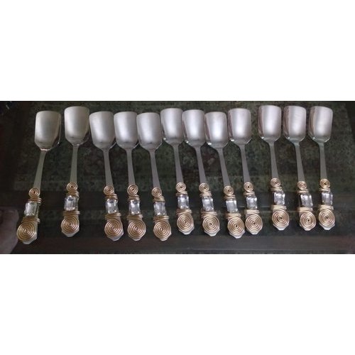 Designer Handmade Stainless Steel Ice Cream Spoon