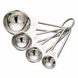 Stainless Steel Silver Wire Handle Measuring Spoon, For Hotel and Restaurant