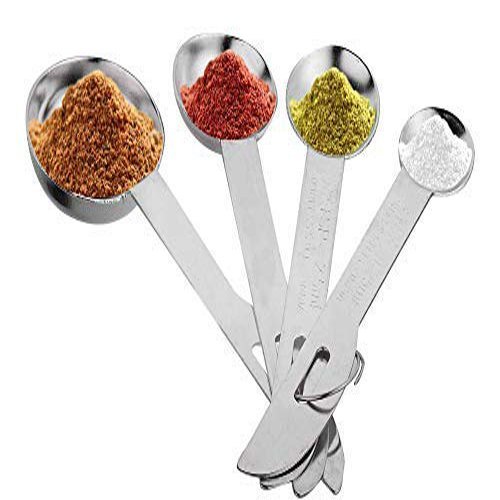 Silver Stainless Steel Measuring Spoons, For Home