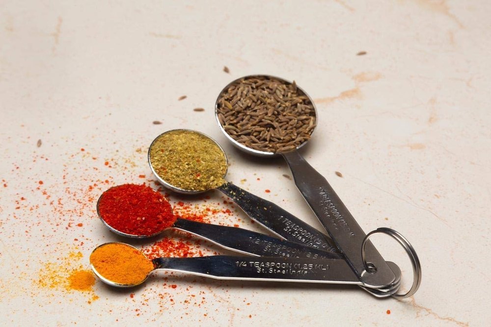 Silver Stainless Steel Measuring Spoon Set