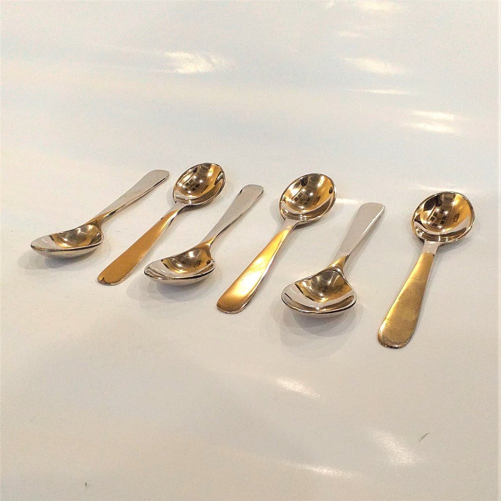 Gold Luxurious Bronze Spoon, Size: 6 Inches Long