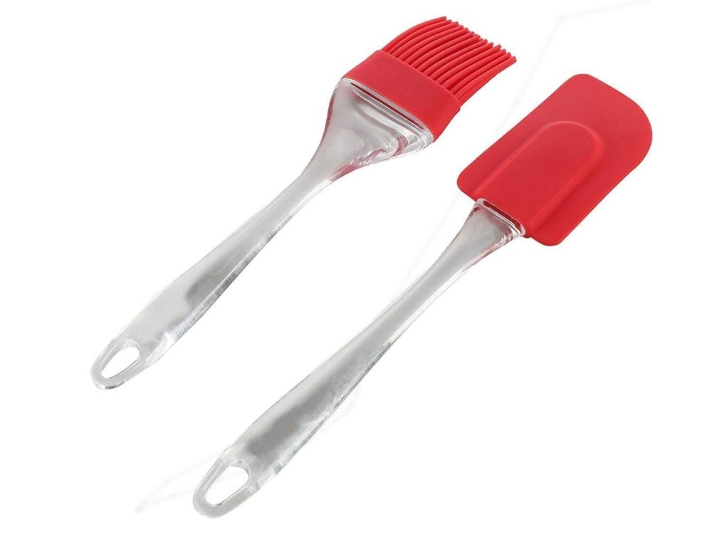 Soft Silicone Spatula And Oil Brush Set
