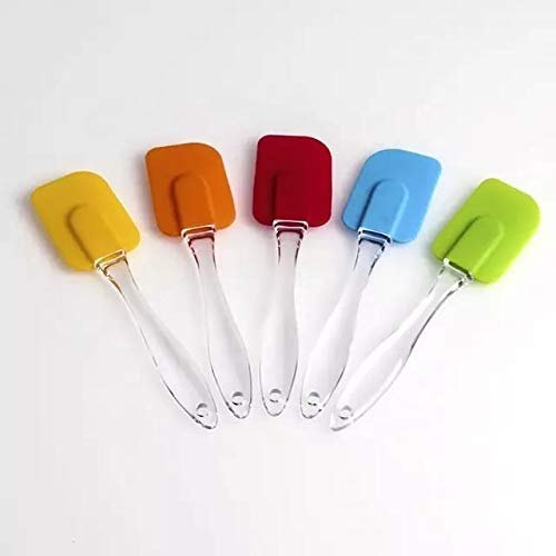 Silicon spatula Plastic Handle Small 17.5cms