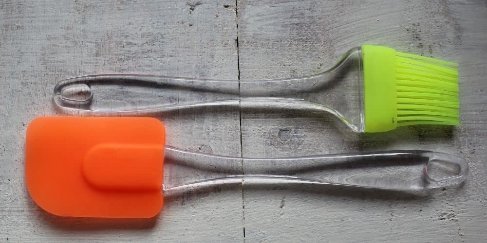 Silicone Non Sticky Spatula And Oil Brush