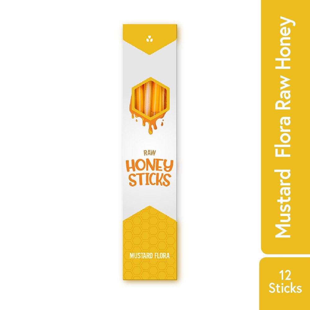 Panjiri Mustard Flora Raw Honey Sticks, Packaging Type: Box