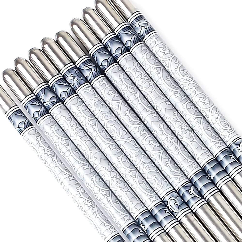 Set Of 5 Stainless Steel Chopsticks, For Restaurant
