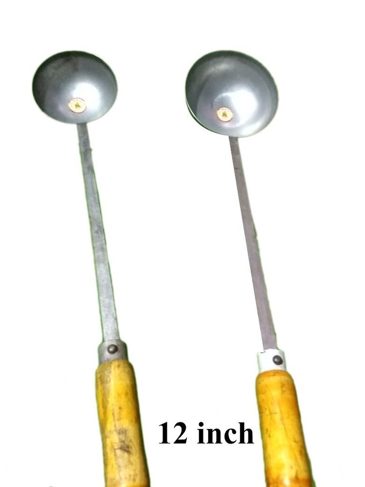 Silver 12inch Iron Ladle Spoon, For Event And Party