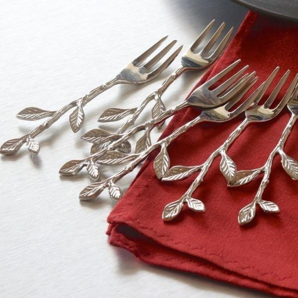 Gold Plated Silver Brass Designer Cutlery Set For Home