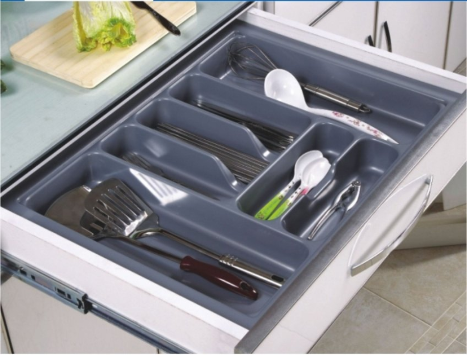 Gray Onyx PVC Cutlery Tray, For Kitchen