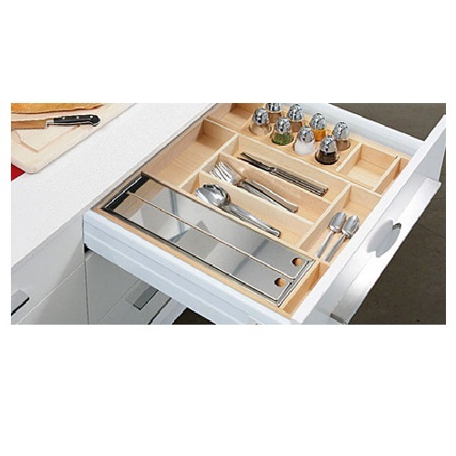 White Wooden Cutlery Tray, For Home, Size: Greenwud
