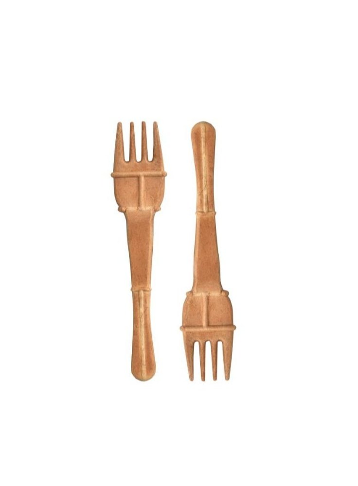 Brown Edible Cutlery, For Food, Size: 4inch
