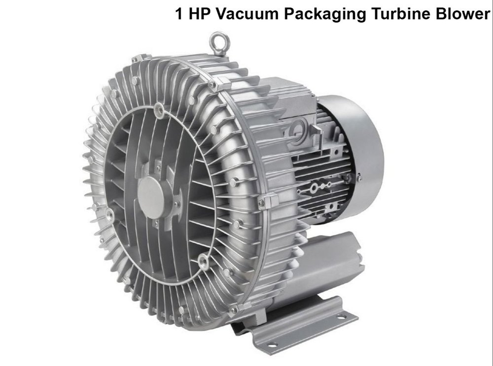 Aluminum 1 HP Vacuum Packaging Turbine Blower