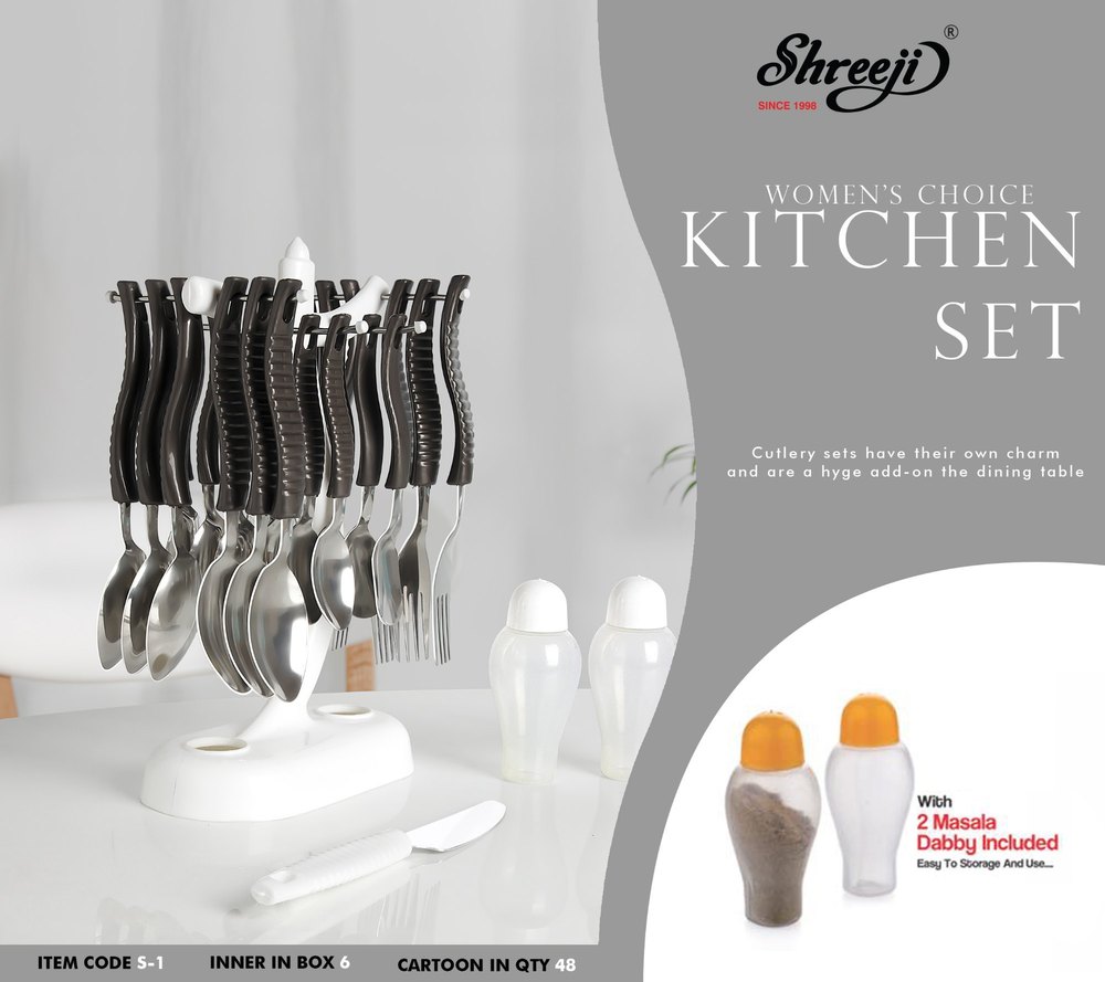Shreeji Polished Kitchen Cutlery Set For Home