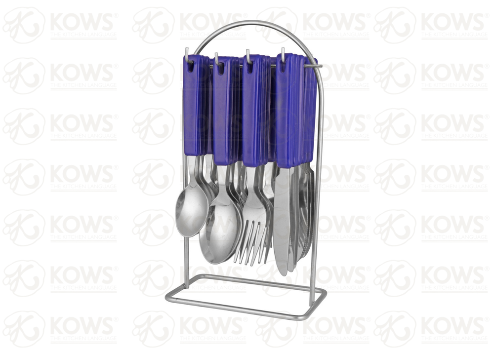 24 Silver KOWS SS REGULAR CUTLERY SET, Size: Standard