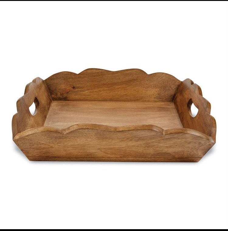 Ansari Crafts Wooden Mango Tray, Size: 10x6 Inch, Thickness: 12mm