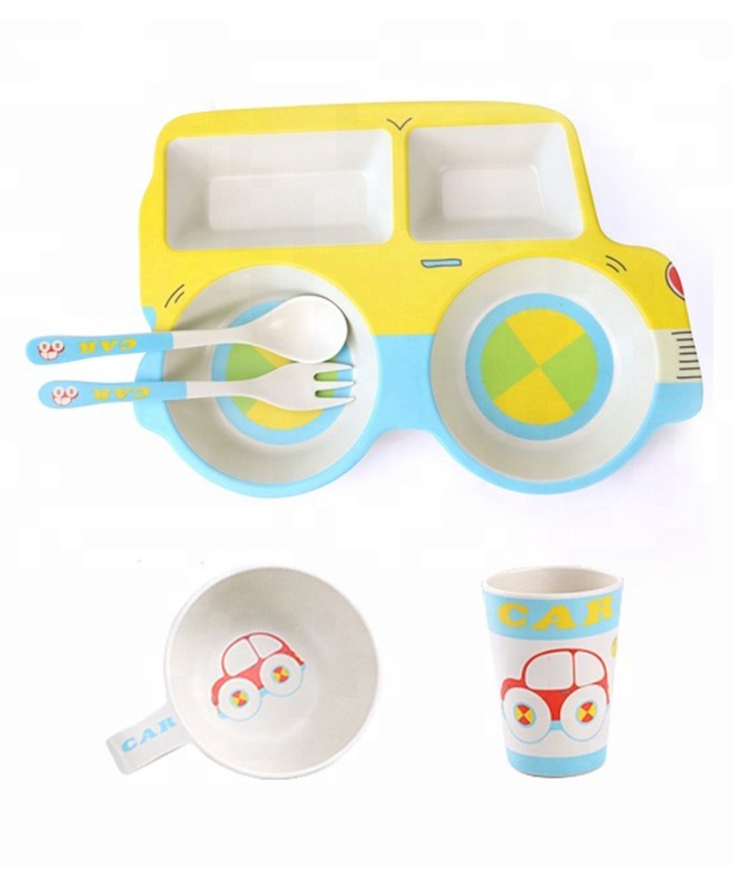 Multicolor Fancy Bamboo Dining Set