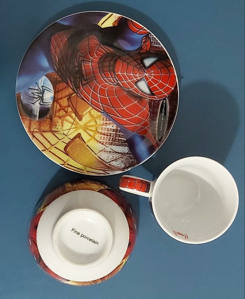 Acrylic Printed 3 Pcs Kids Cutlery Set