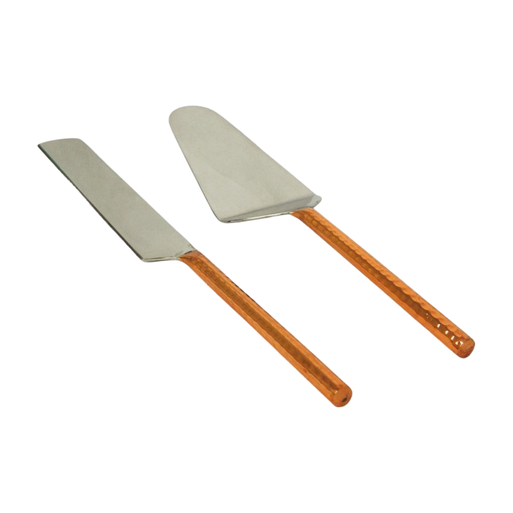 Pure Copper Cake Knife And Server, Size: Standard