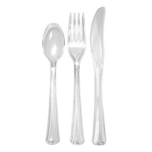 GPS Plastic Transparent Disposable Cutlery