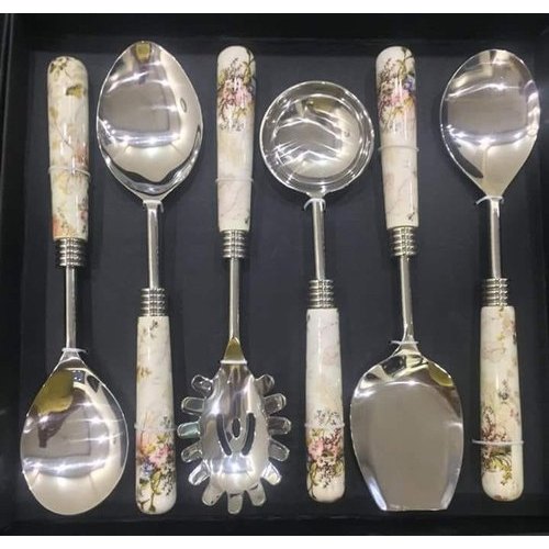 Polished Aluminium Tootone Cutlery Set, Cutlery Shape: Designer