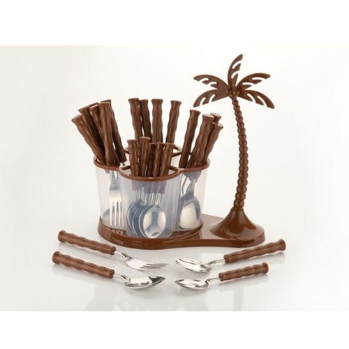 20 Piece Plastic And Stainless Steel Antique Cutlery Set