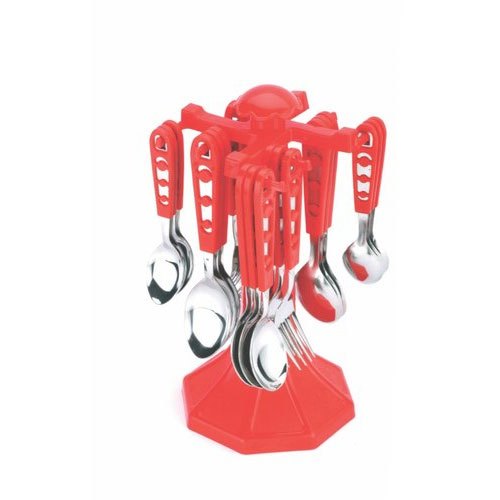 Red Plastic Antique Cutlery Set, for Kitchen