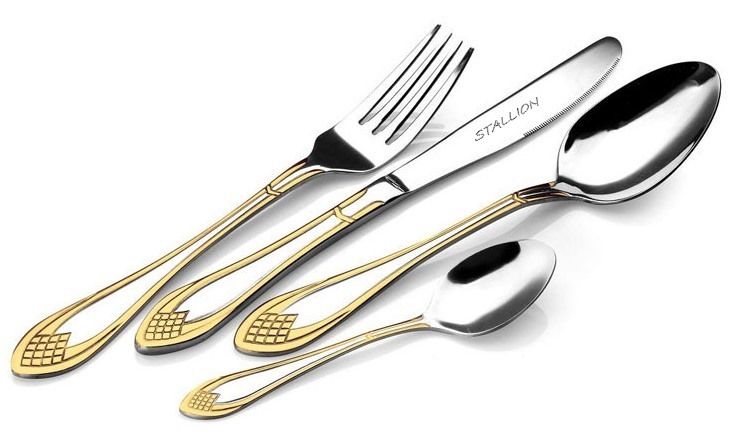 Stallion Plastic Silver Plated Cutlery, For Home