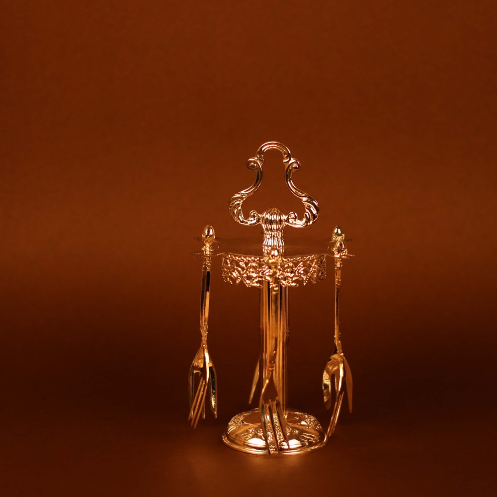 Silver Plated Cutlery (Fork And Stand), For Gifting