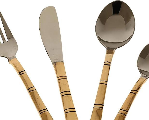 Coppee Polished Copper Cutlery, For Restaurant