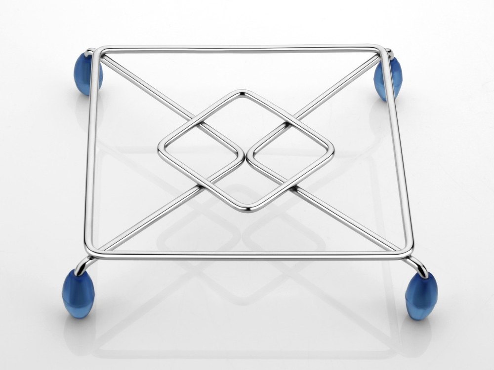 Steel Square Hot Plate Stand Small, For Home, Size: Medium