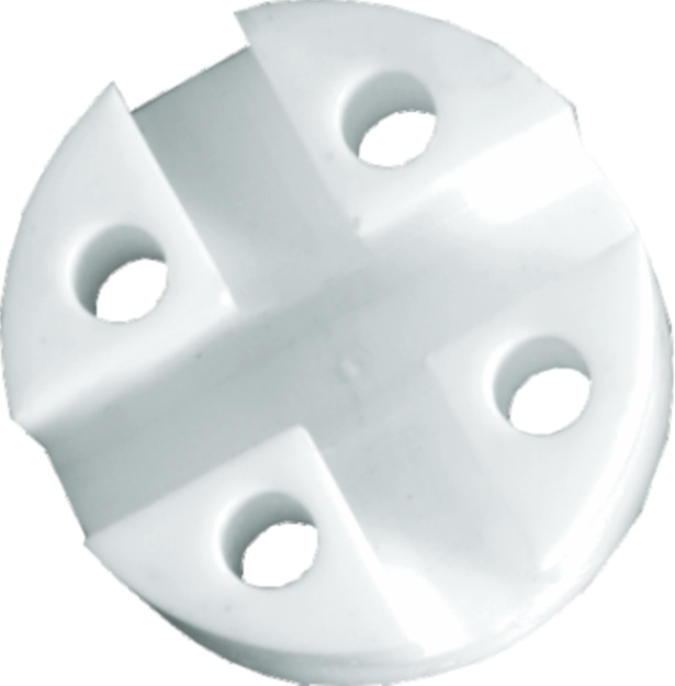 White Basket Fitting Roung 5mm